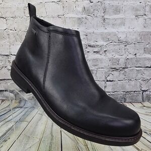 ECCO Holton Gore-Tex Chelsea Boots Mens 43 / 9 Black Leather Waterproof Side Zip